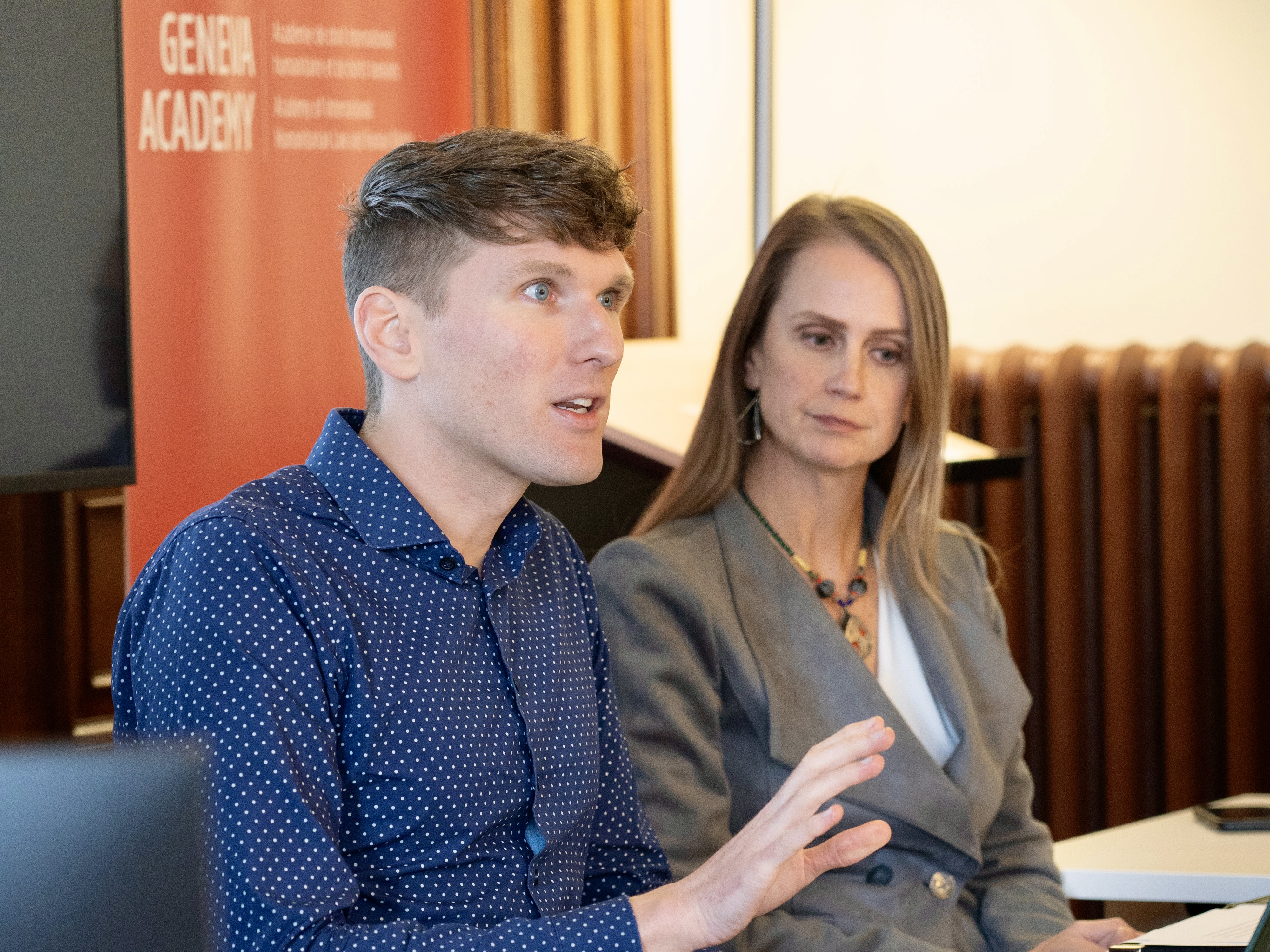 Speaking at a Geneva Academy expert panel