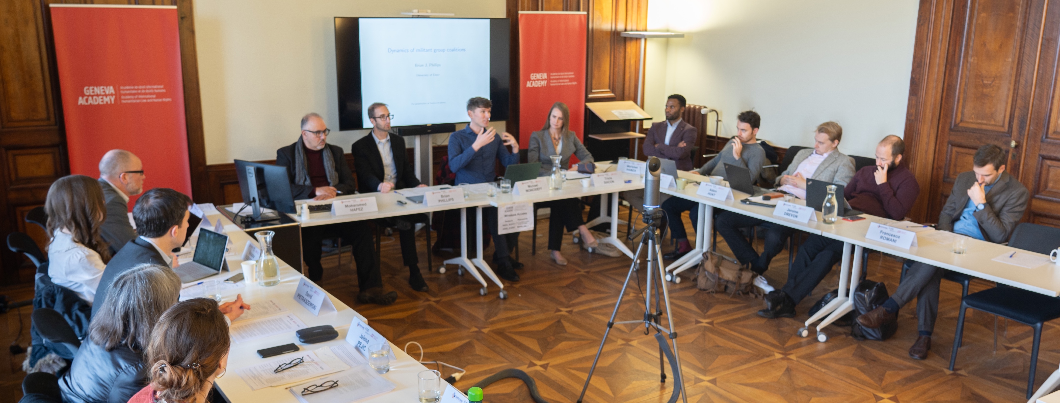Expert panel discussion at the Geneva Academy