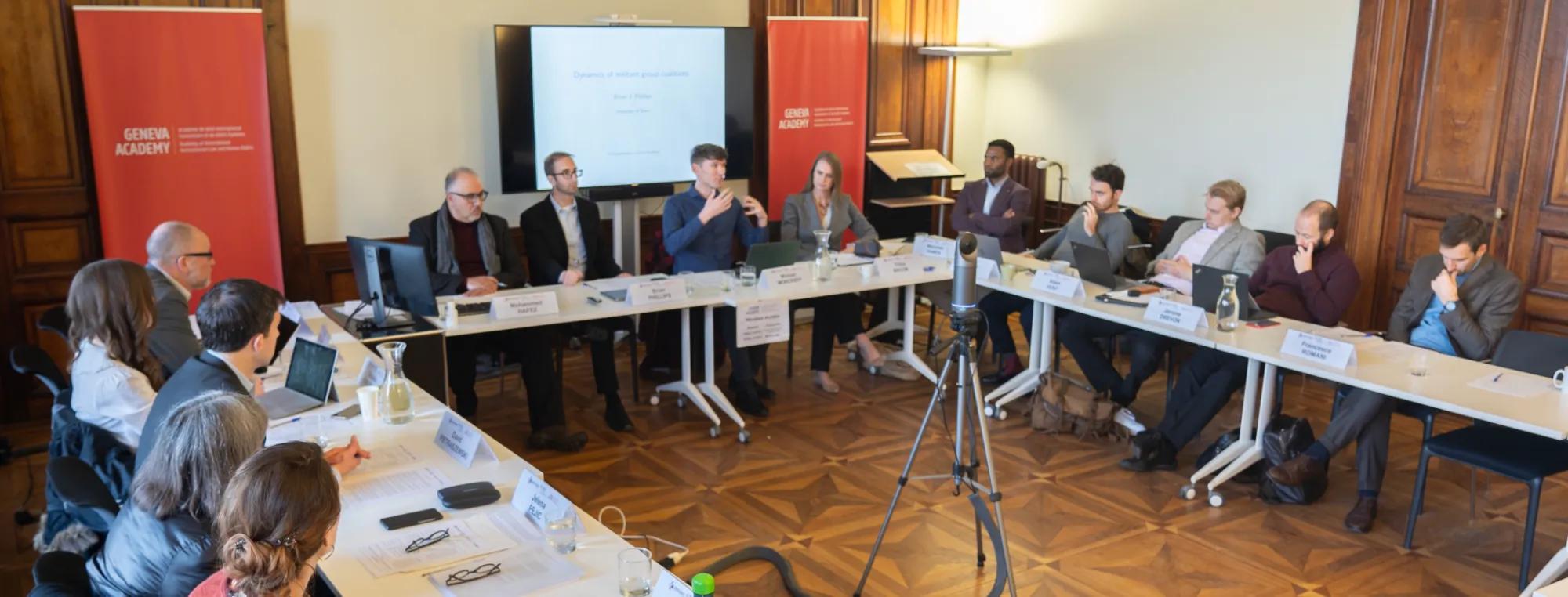 Expert panel discussion at the Geneva Academy